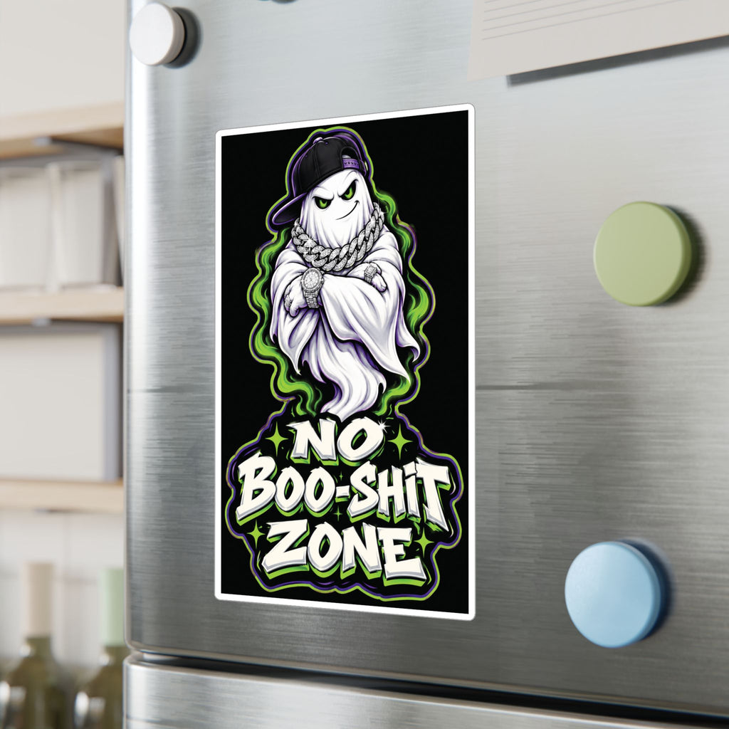 No Boo-Shit Zone Ghost 2 Halloween Decal Sticker- Keep'n It Real