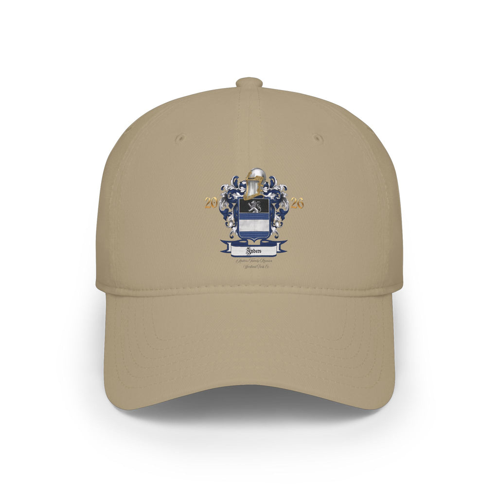 Anders Family Crest Baseball Cap - Personalized Heritage Low Profile Hat