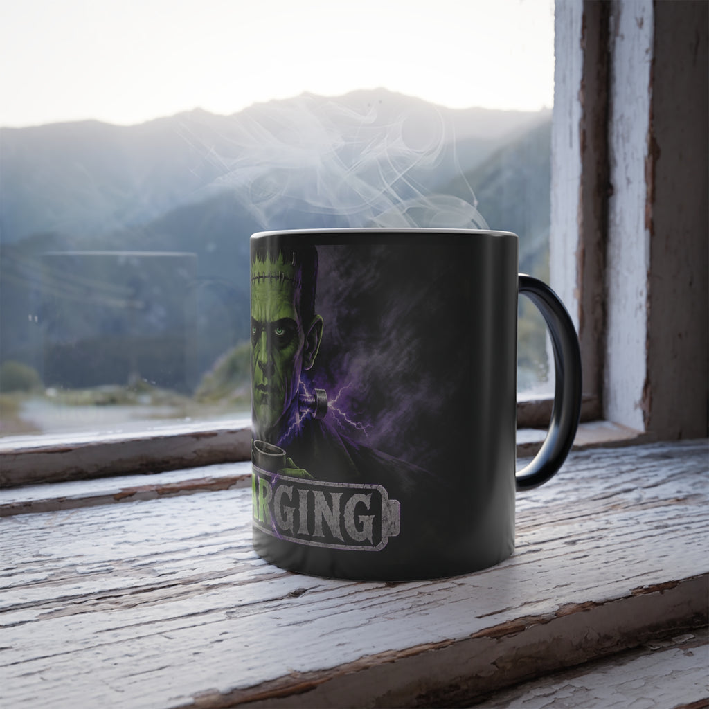 Frankenstein 'Charging' Color-Changing Mug — 11oz Halloween Coffee Cup