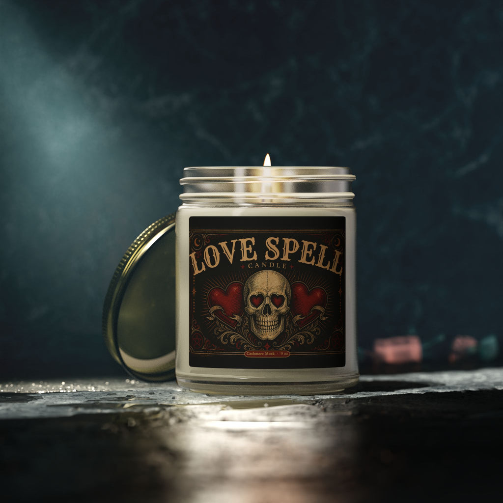 "Love Spell"  Halloween Candle — Coconut Apricot Wax (4oz/9oz)