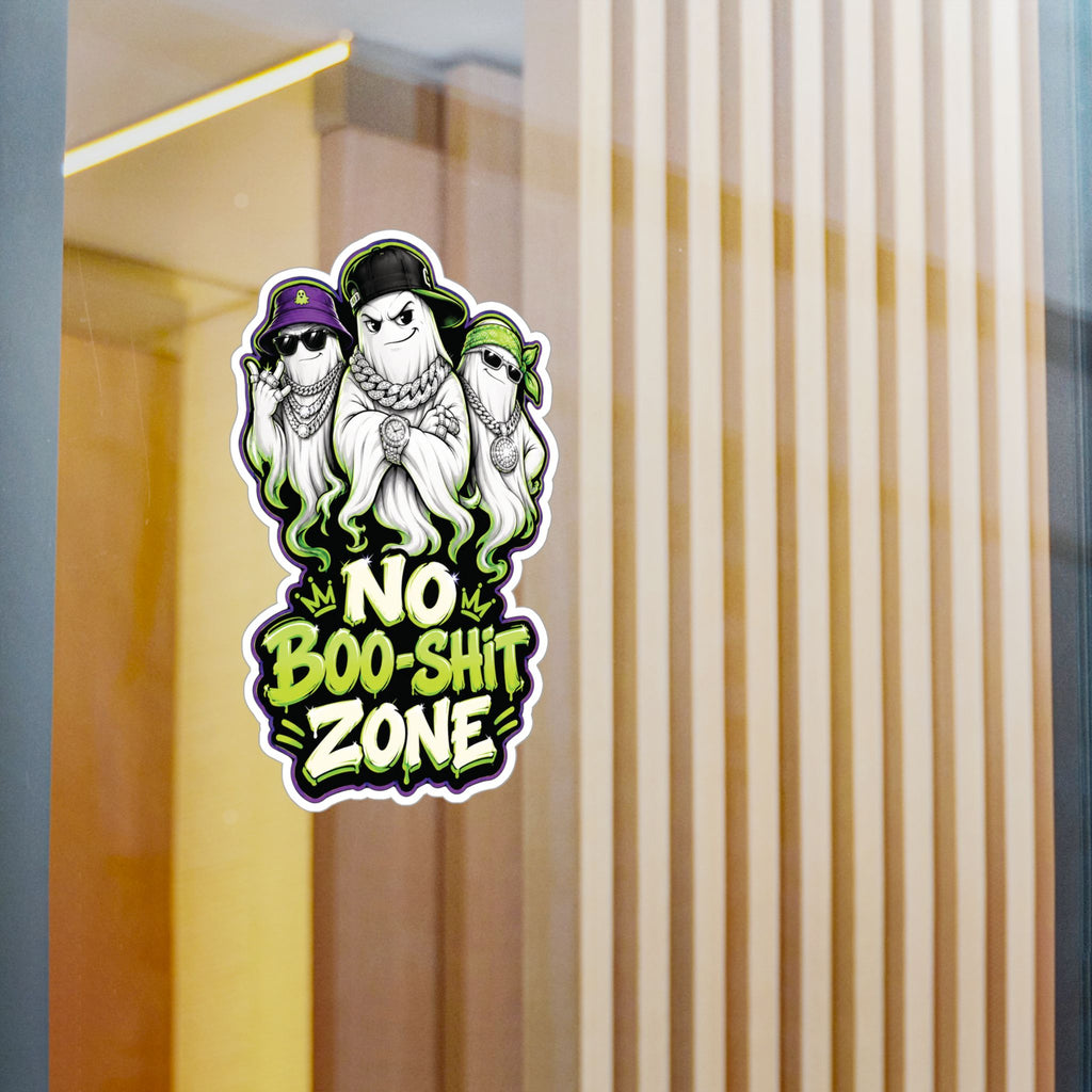No Boo-Shit Zone Ghost Homiez Halloween Decal Sticker- Keep'n It Real