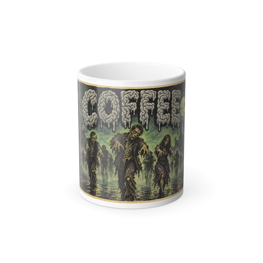 COFFEE Zombie Scene Color-Changing Mug Halloween  — 11oz Keep'n it Real
