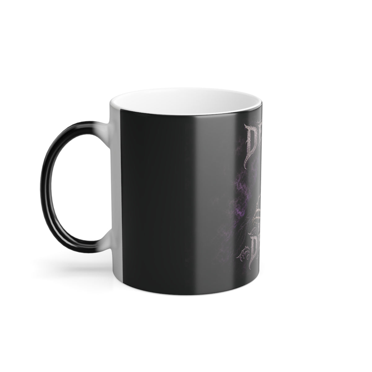Death Before Decaf -Grim Reaper Color Changing Mug — 11oz Heat-Reactive Halloween Coffee Cup | Keep'n it Real