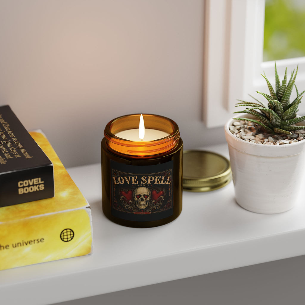 "Love Spell"  Halloween Candle — Coconut Apricot Wax (4oz/9oz)