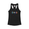 "Gay AF" Paint Splatter Goth Lettering Racerback Tank