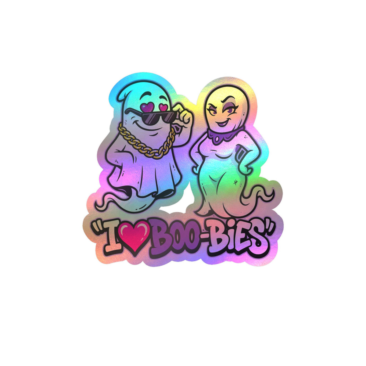 I💜Boo-bies Ghost Halloween Decal Sticker- Keep'n It Real