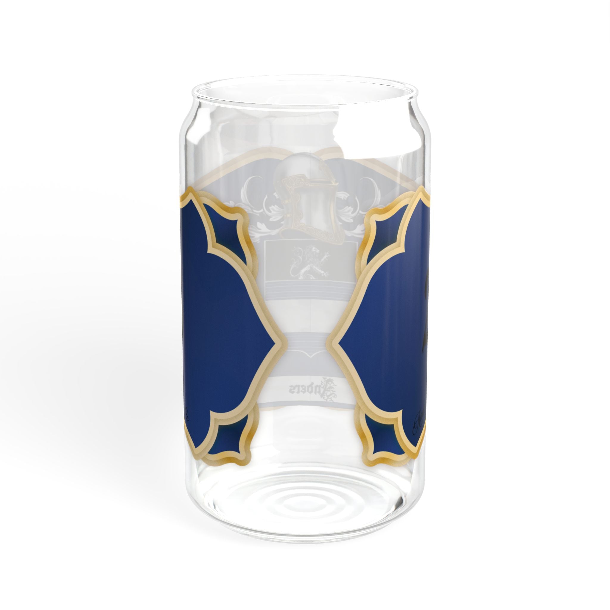 Anders Family Crest 16oz Glass Sipper with Bamboo Lid