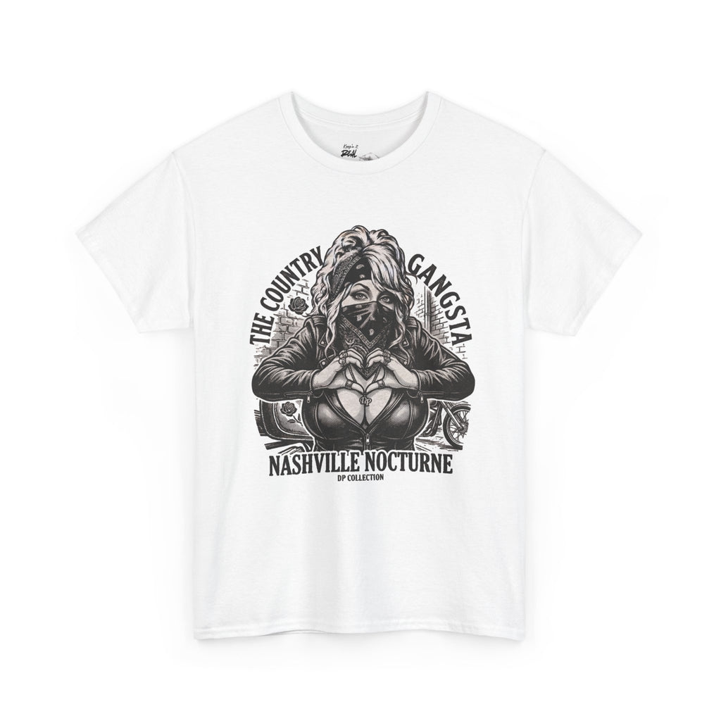 D.P.  Collection Country Gangsta Tee — "Nashville Nocturne" Graphic Shirt (Back: Gone But Not Forgotten)
