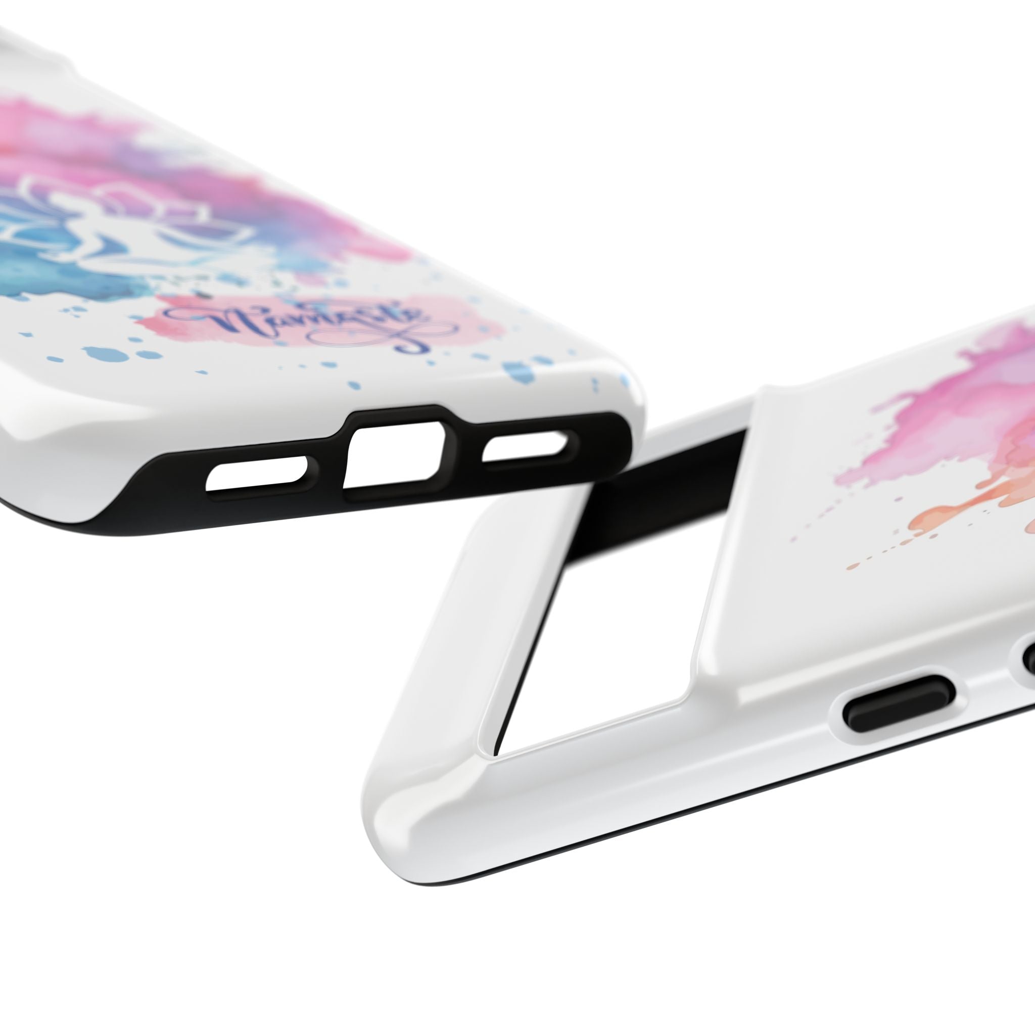 Yoga Namaste Phone Case - Watercolor Lotus Tough Case