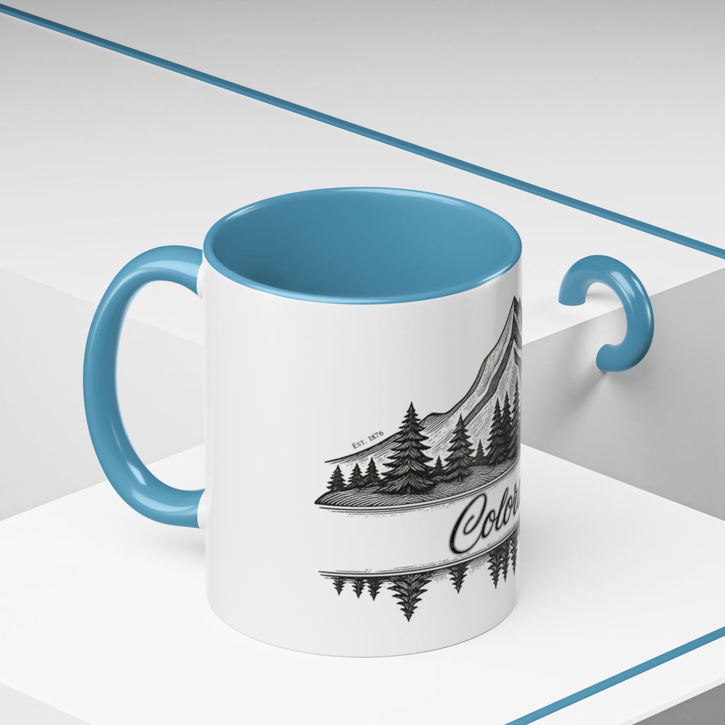 Colorado Mountain Coffee Mug — Scenic Woodland Travel Souvenir (11/15oz)