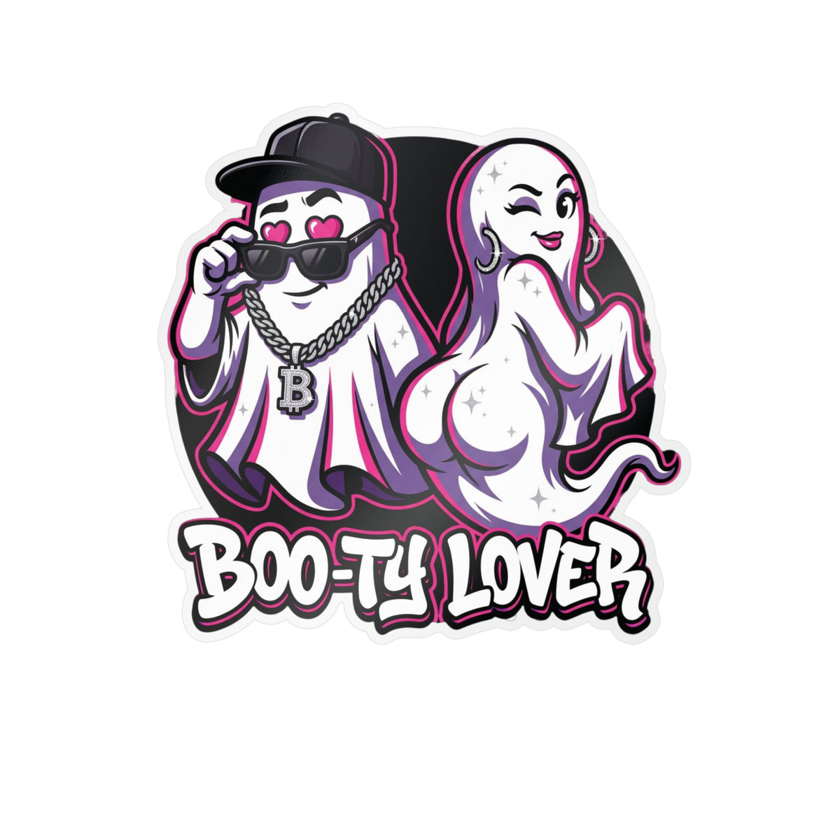 Boo-ty Lover Ghost Halloween Decal Sticker- Keep'n It Real