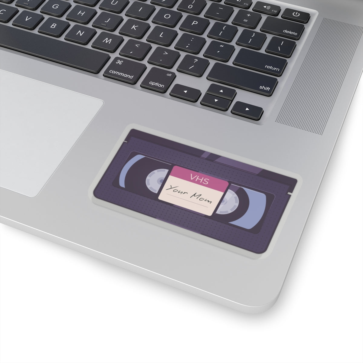 VHS 'Your Mom' Retro Tape Sticker — 80s Nostalgia Kiss-Cut Sticker