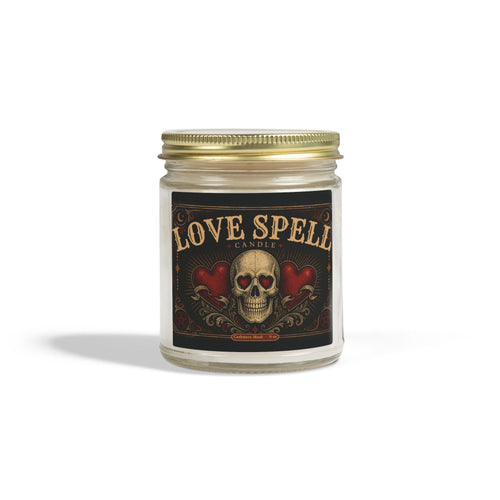 "Love Spell"  Halloween Candle — Coconut Apricot Wax (4oz/9oz)