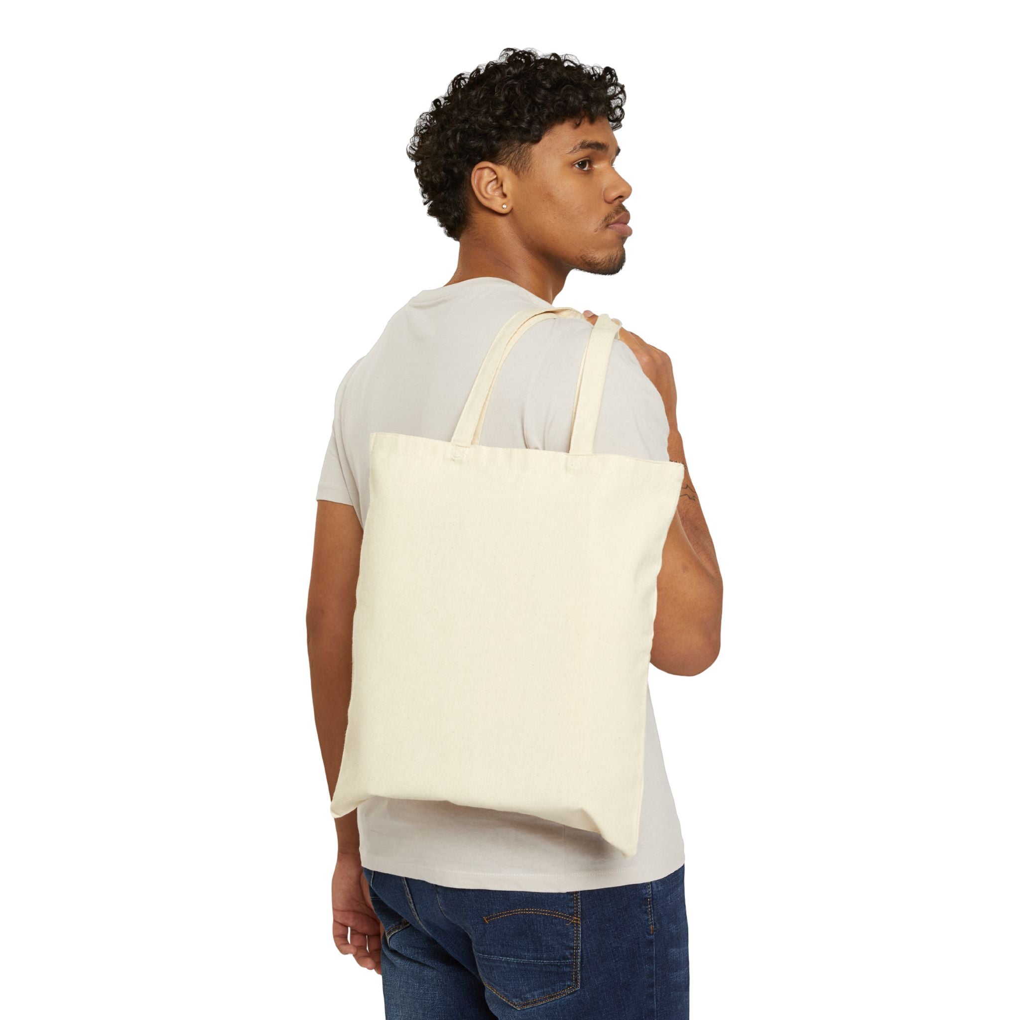 " Spiritual Gansta " Cotton Canvas Tote Bag