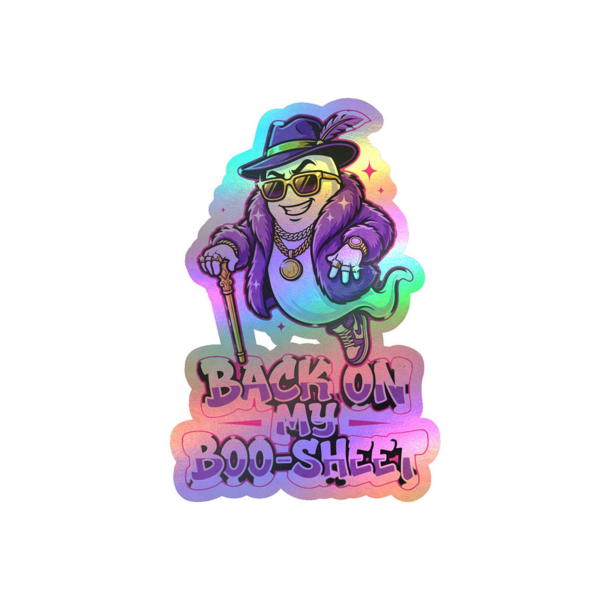 Back On My Boo-Sheet Ghost Halloween Decal Sticker- Keep'n It Real