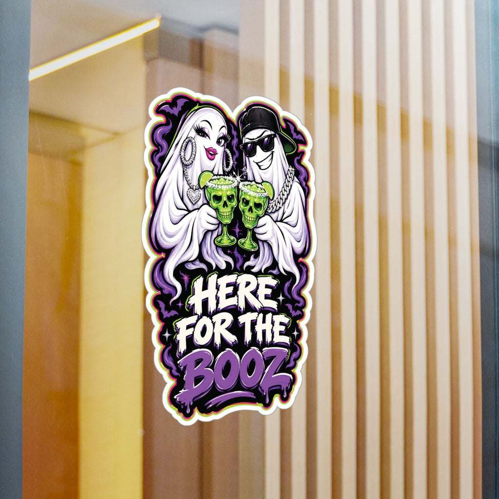 Here for the Booz Ghost 2 Halloween Decal Sticker- Keep'n It Real