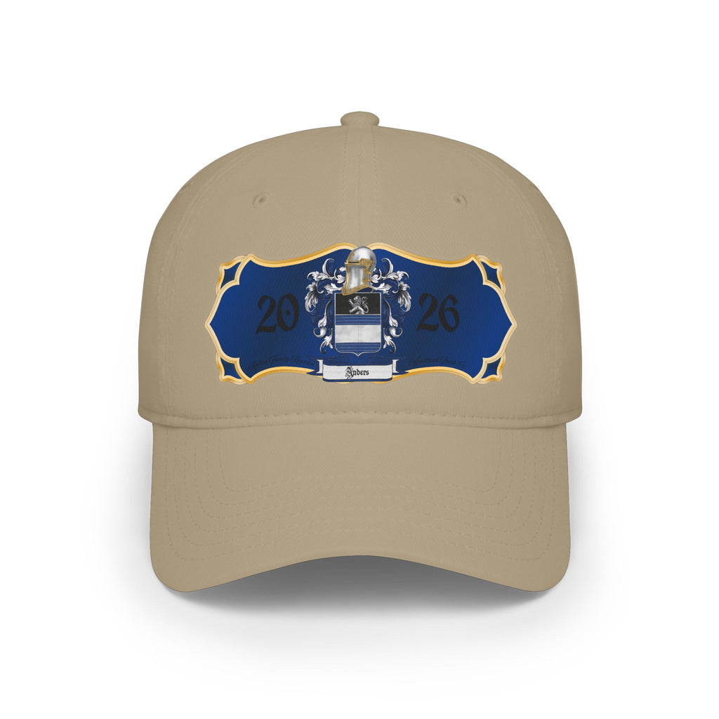 2026 Anders Family Crest Baseball Cap - Personalized Heritage Low Profile Hat