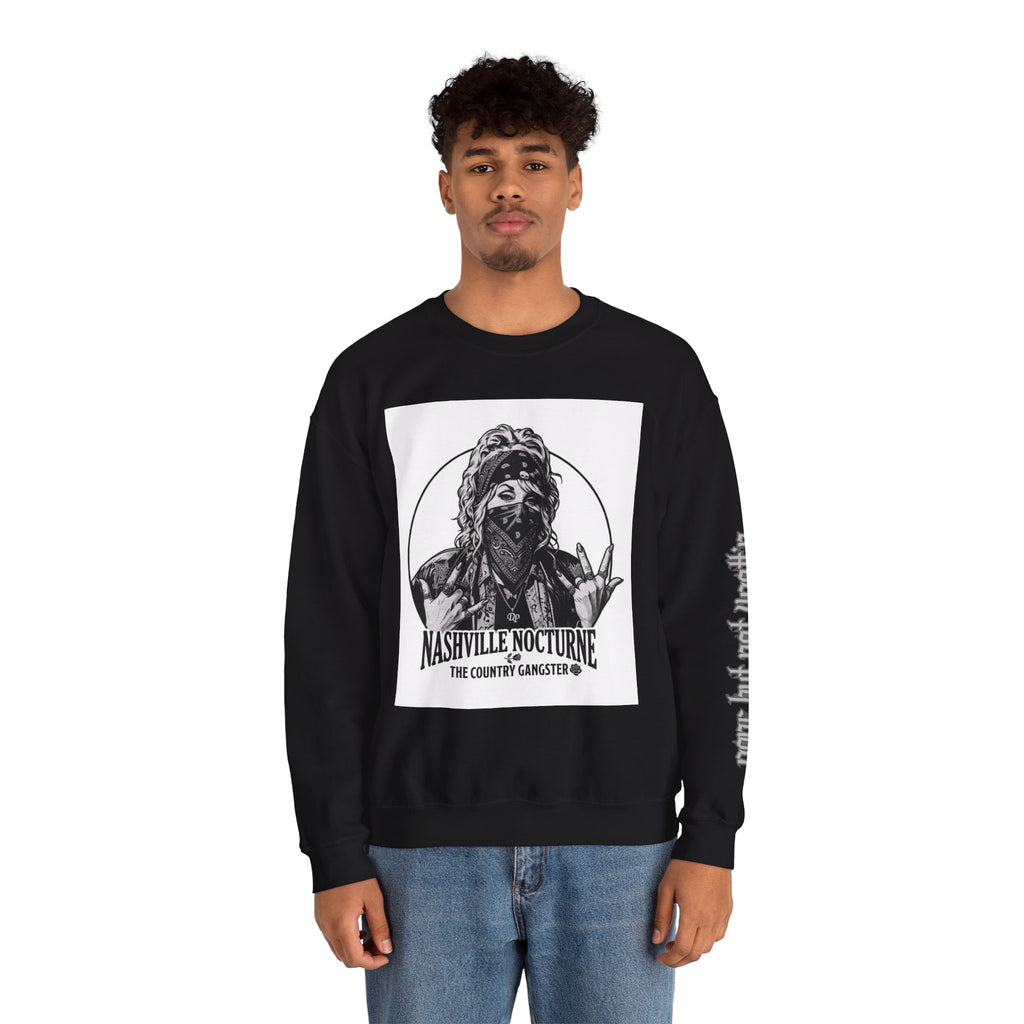D.P. Nashville Nocturne Crewneck Sweatshirt — The Country Gangster Graphic Pullover