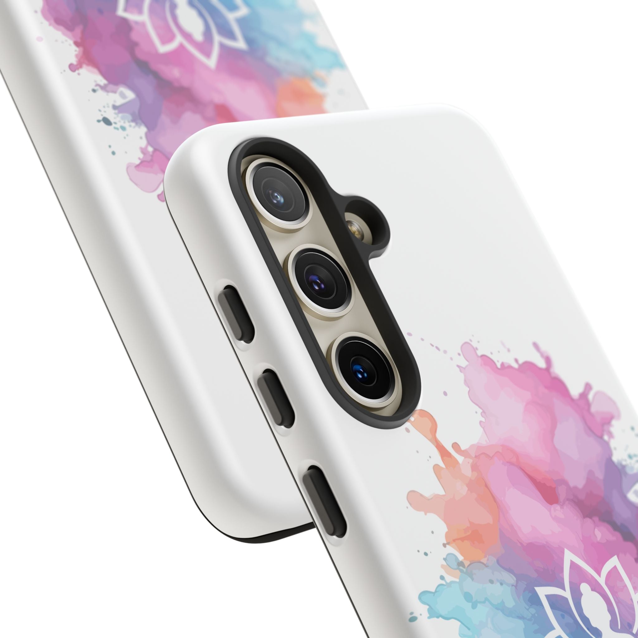 Yoga Namaste Phone Case - Watercolor Lotus Tough Case