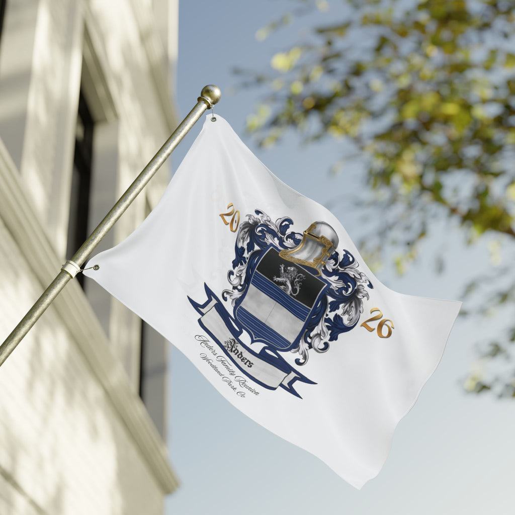 Anders Family Crest Flag — Reunion 2026 Double-Sided Garden Banner