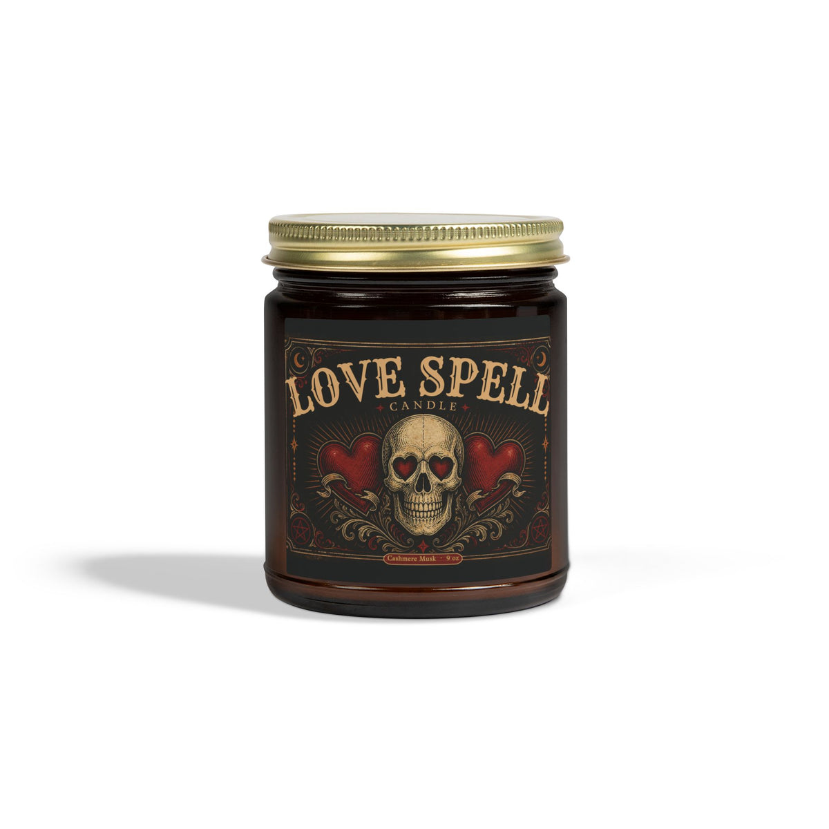 "Love Spell"  Halloween Candle — Coconut Apricot Wax (4oz/9oz)