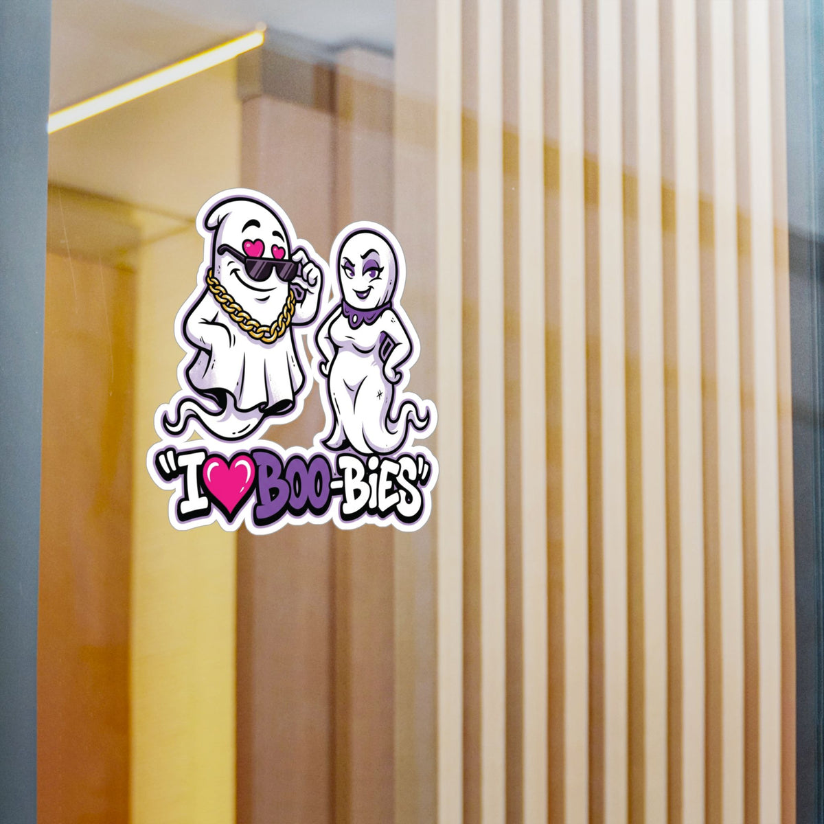 I💜Boo-bies Ghost Halloween Decal Sticker- Keep'n It Real