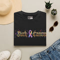 Fuck Cancer with Ribbon Colorful Unisex Softstyle T-Shirt