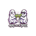 Here for the Booz Ghost Halloween Decal Sticker- Keep'n It Real