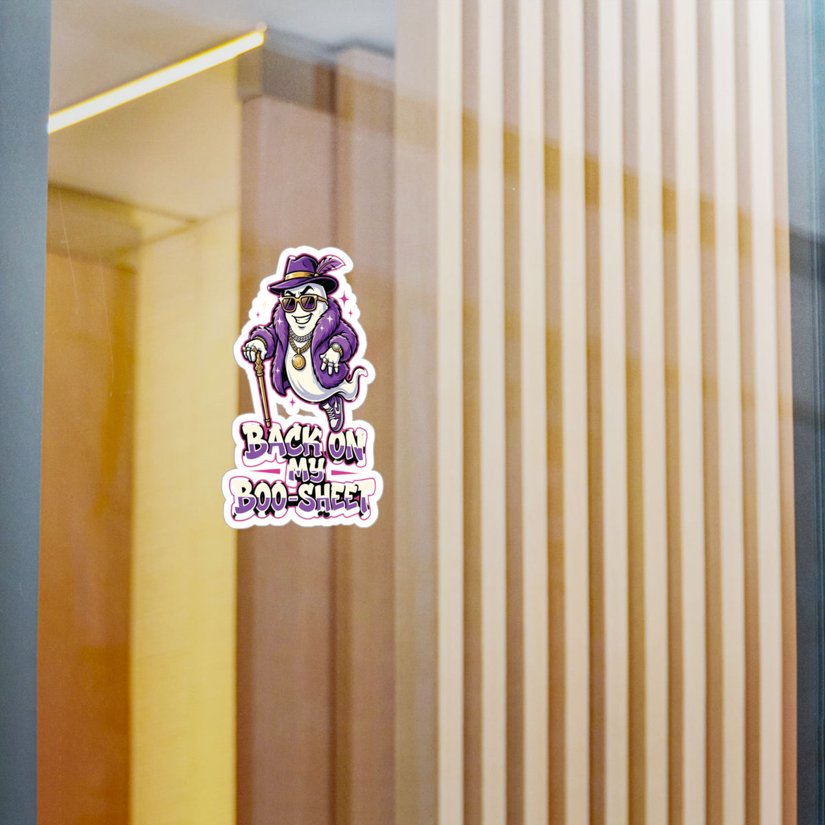Back On My Boo-Sheet Ghost Halloween Decal Sticker- Keep'n It Real
