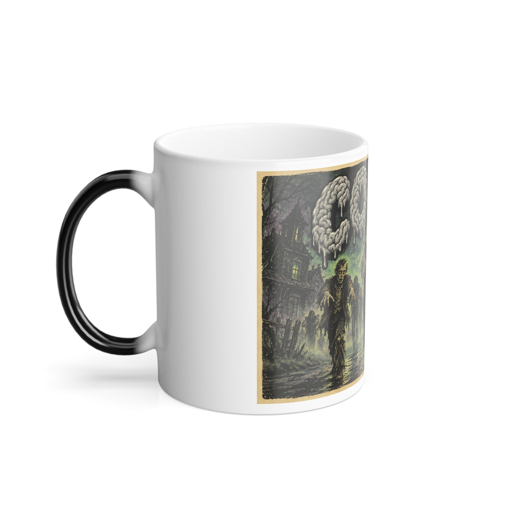 COFFEE Zombie Scene Color-Changing Mug Halloween  — 11oz Keep'n it Real
