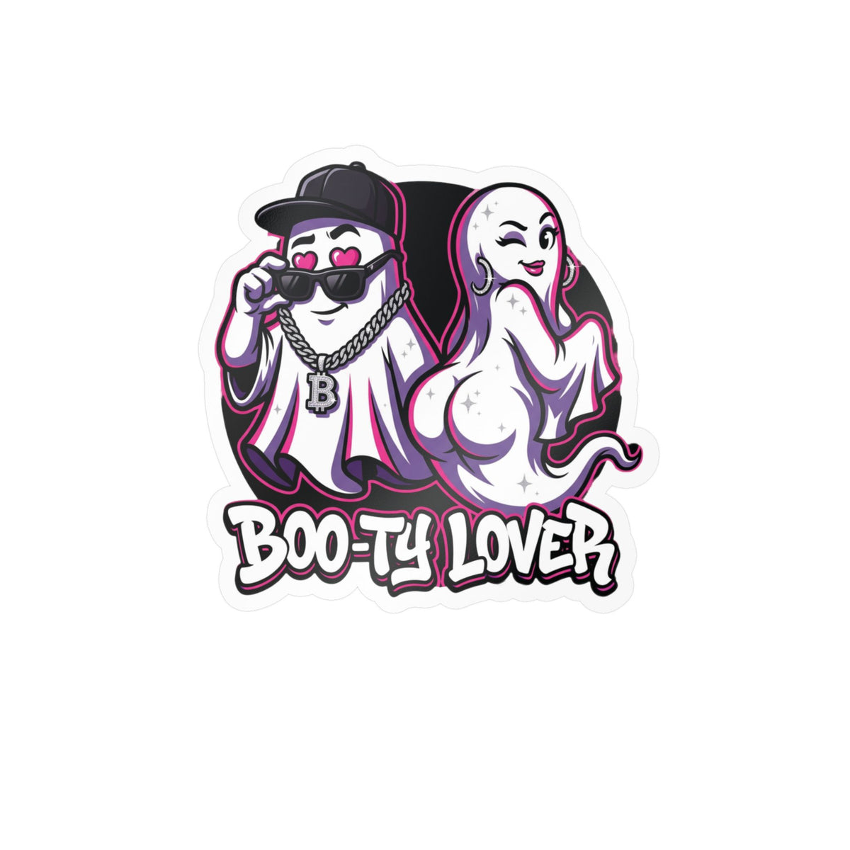 Boo-ty Lover Ghost Halloween Decal Sticker- Keep'n It Real