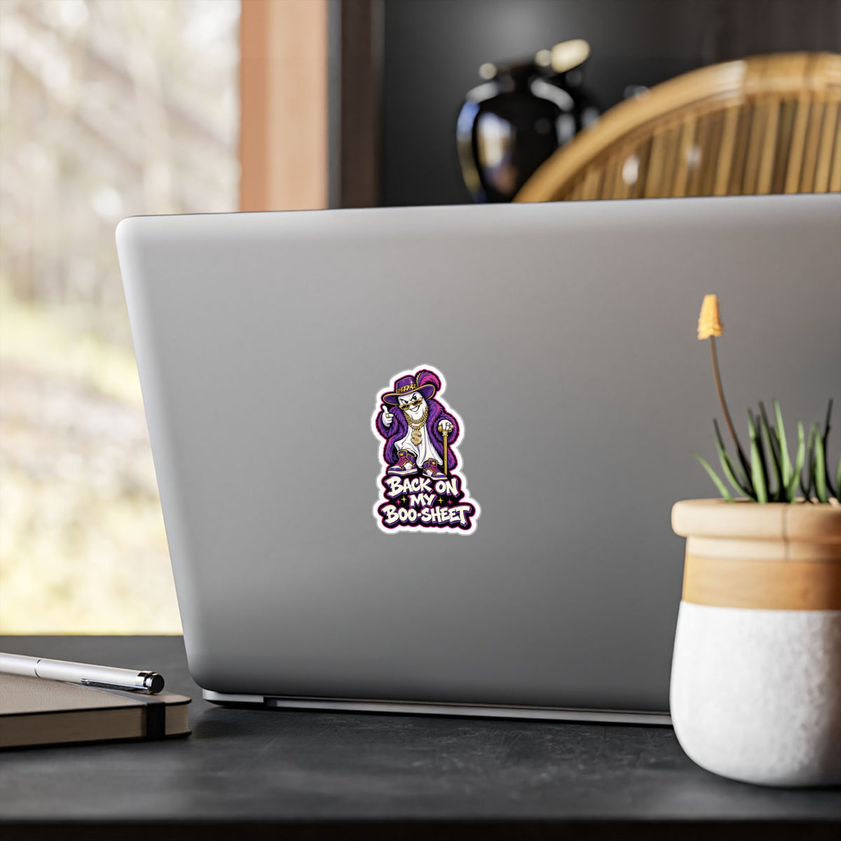 Back On My Boo-Sheet Ghost 2 Halloween  Decal Sticker- Keep'n It Real