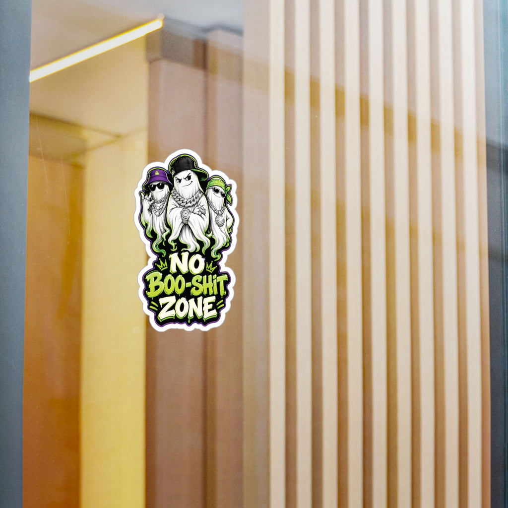 No Boo-Shit Zone Ghost Homiez Halloween Decal Sticker- Keep'n It Real