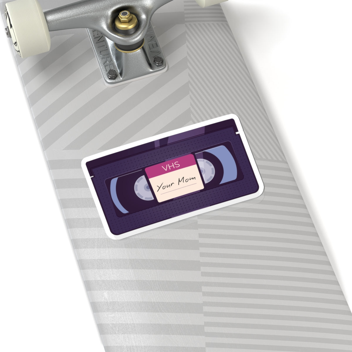 VHS 'Your Mom' Retro Tape Sticker — 80s Nostalgia Kiss-Cut Sticker