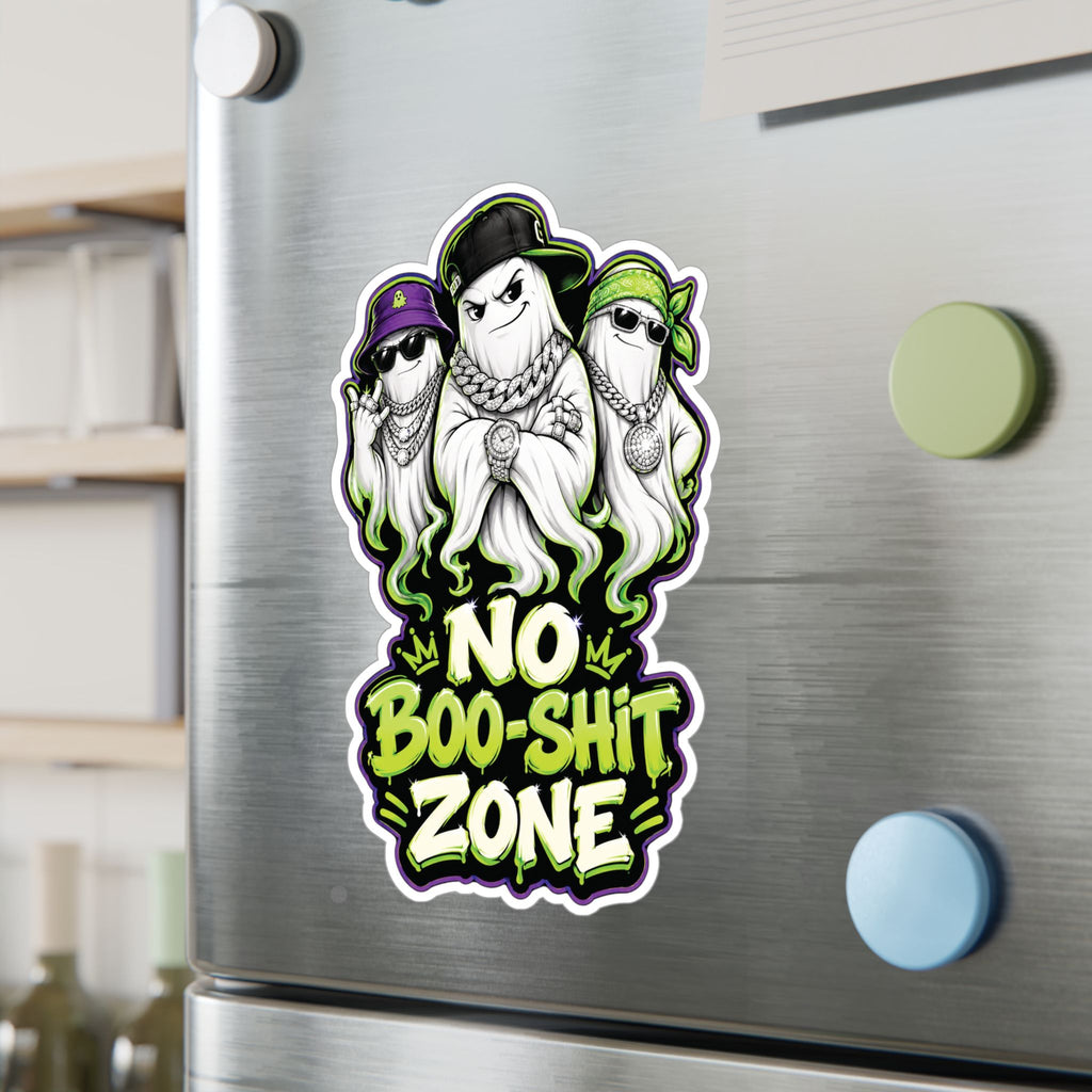No Boo-Shit Zone Ghost Homiez Halloween Decal Sticker- Keep'n It Real