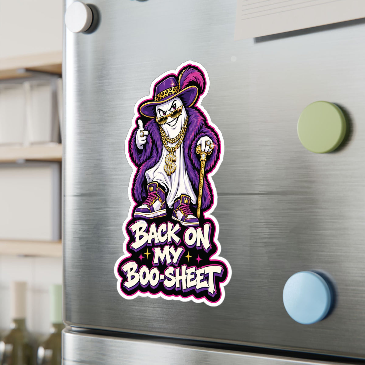 Back On My Boo-Sheet Ghost 2 Halloween  Decal Sticker- Keep'n It Real