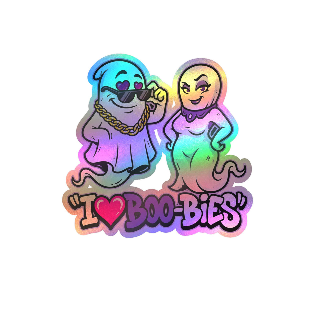 I💜Boo-bies Ghost Halloween Decal Sticker- Keep'n It Real