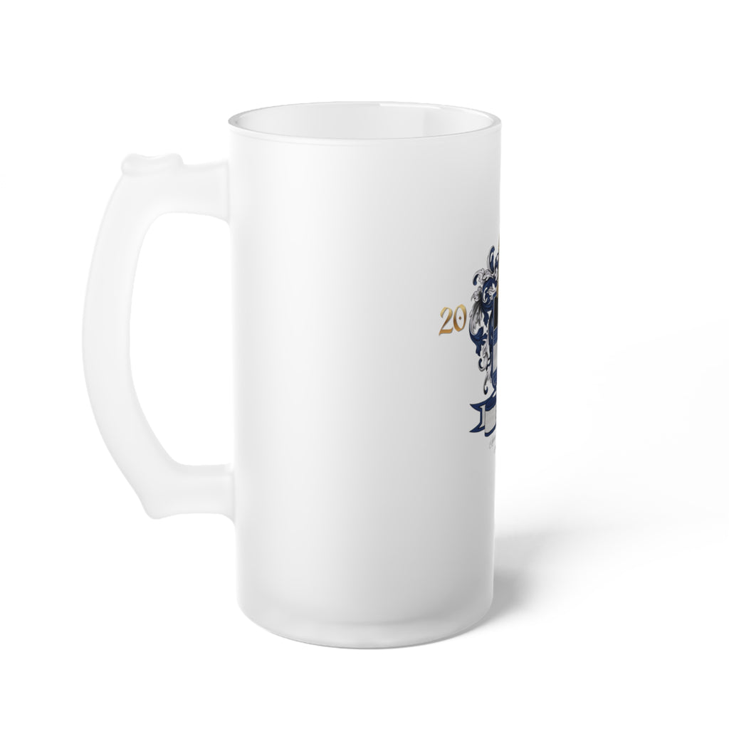 Anders Family Crest Frosted Glass Beer Mug (simple)