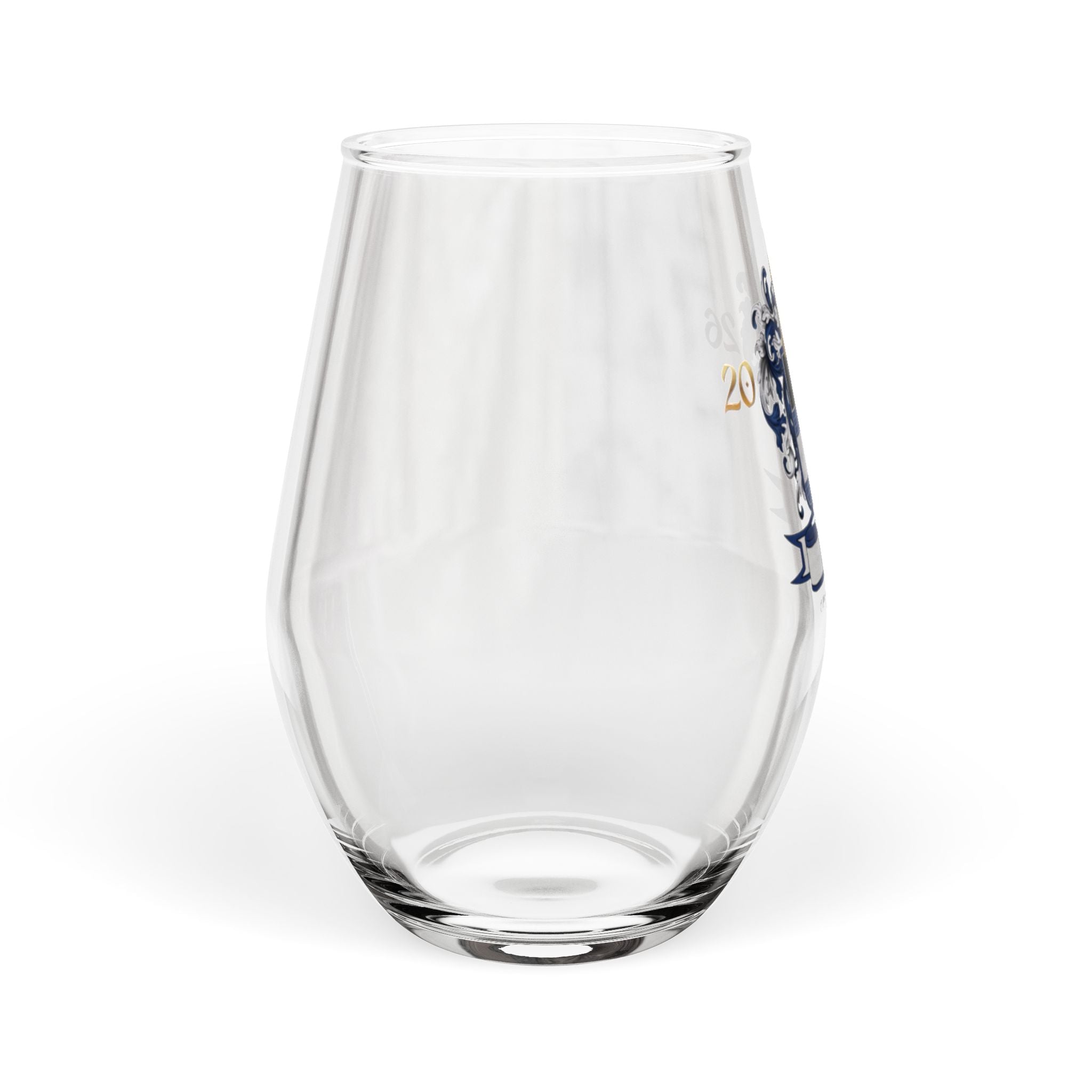 Anders Family Crest Stemless Wine Glass  11.75 oz ( simple)