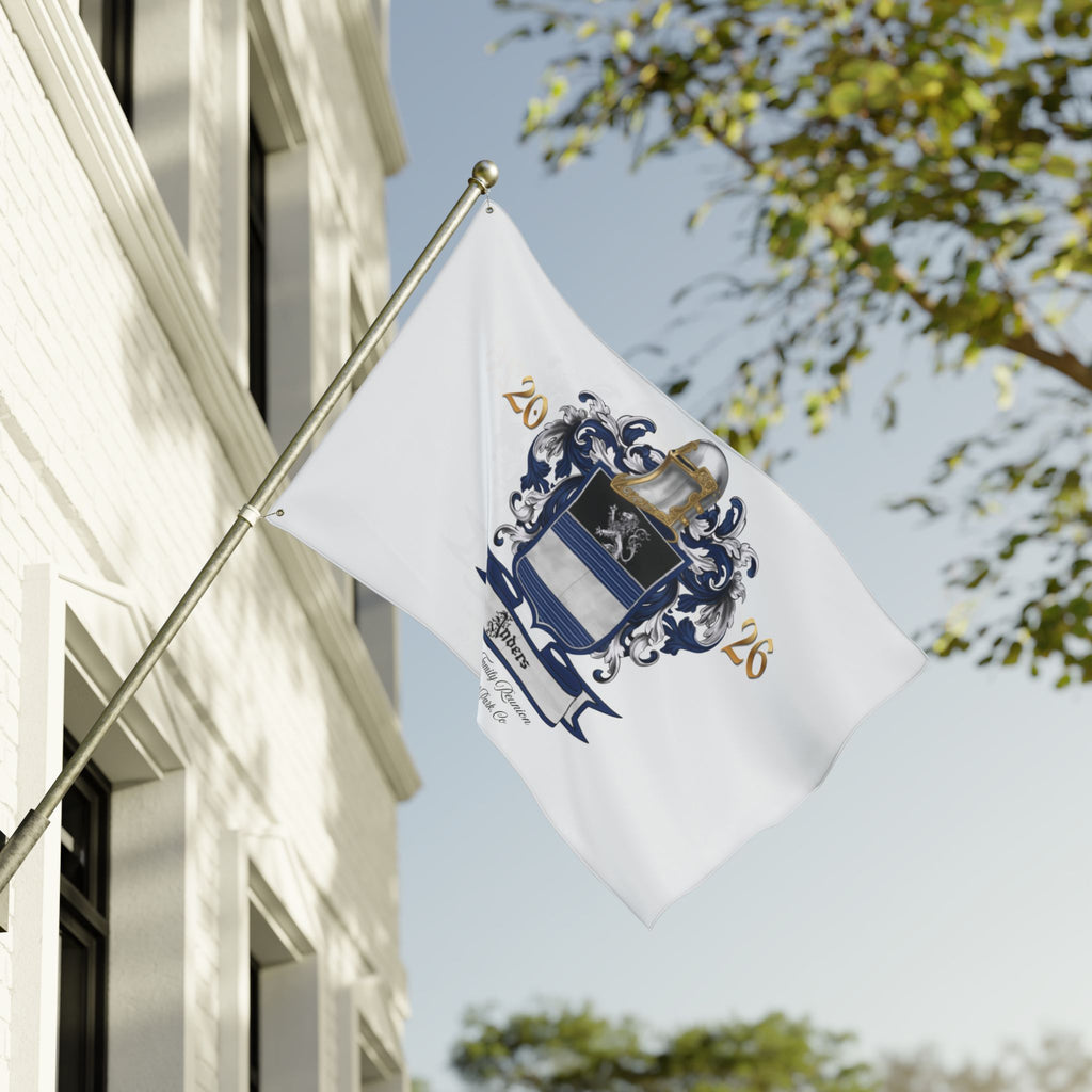 Anders Family Crest Flag — Reunion 2026 Double-Sided Garden Banner