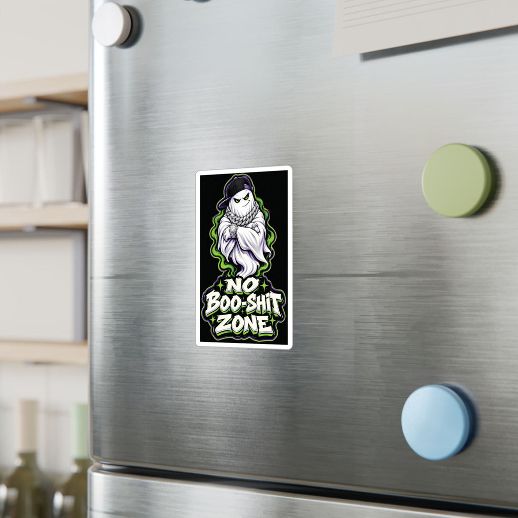 No Boo-Shit Zone Ghost 2 Halloween Decal Sticker- Keep'n It Real