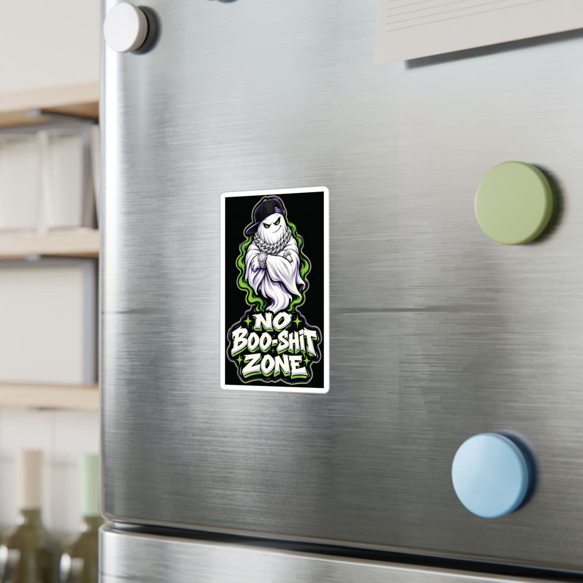 No Boo-Shit Zone Ghost 2 Halloween Decal Sticker- Keep'n It Real