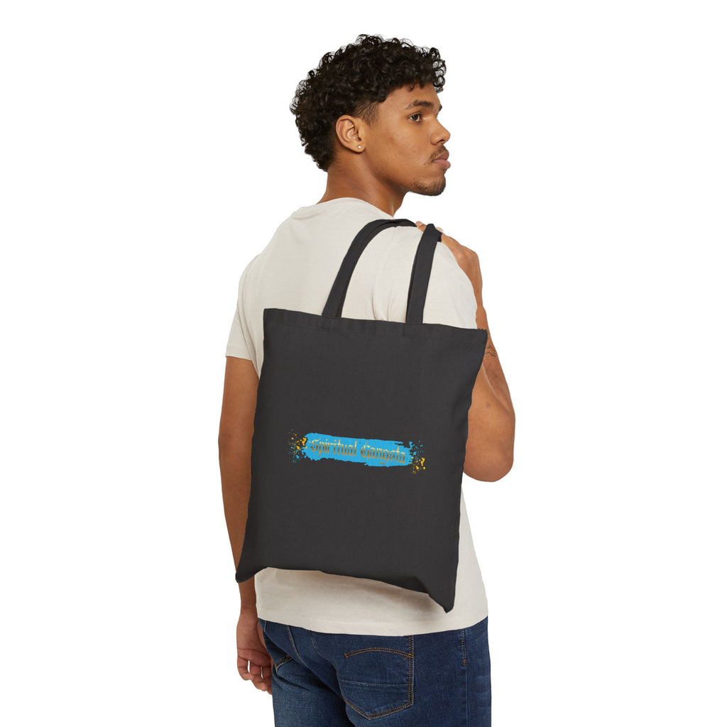 " Spiritual Gansta " Cotton Canvas Tote Bag