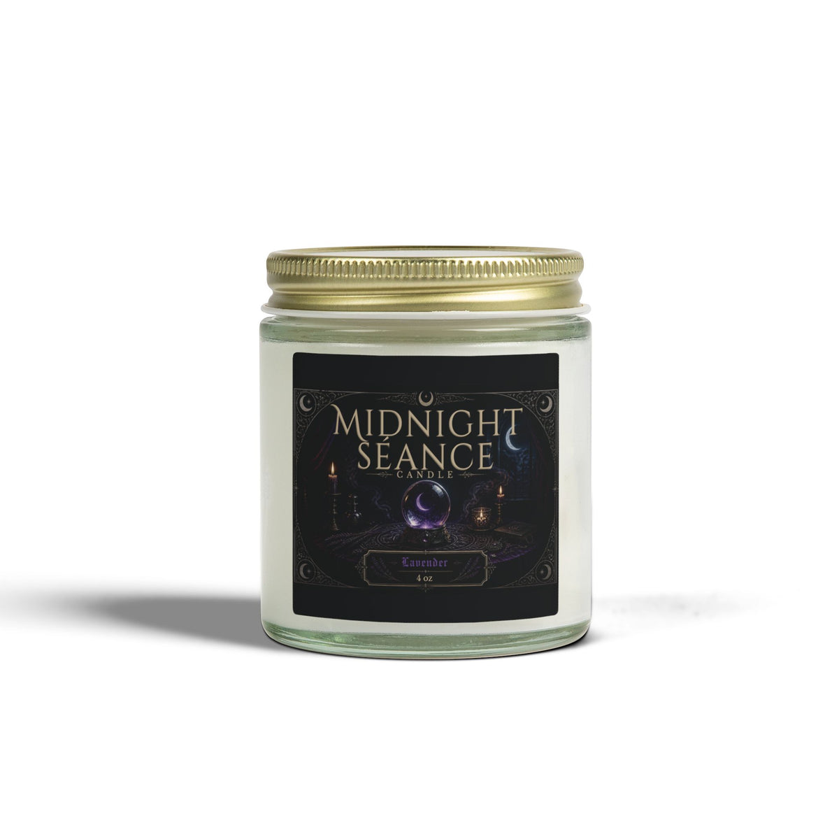 Midnight Séance Lavender Candle — Made with Coconut Apricot Wax (4oz & 9oz)