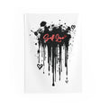 Self Love Graffiti Tapestry — Drip Heart Wall Art