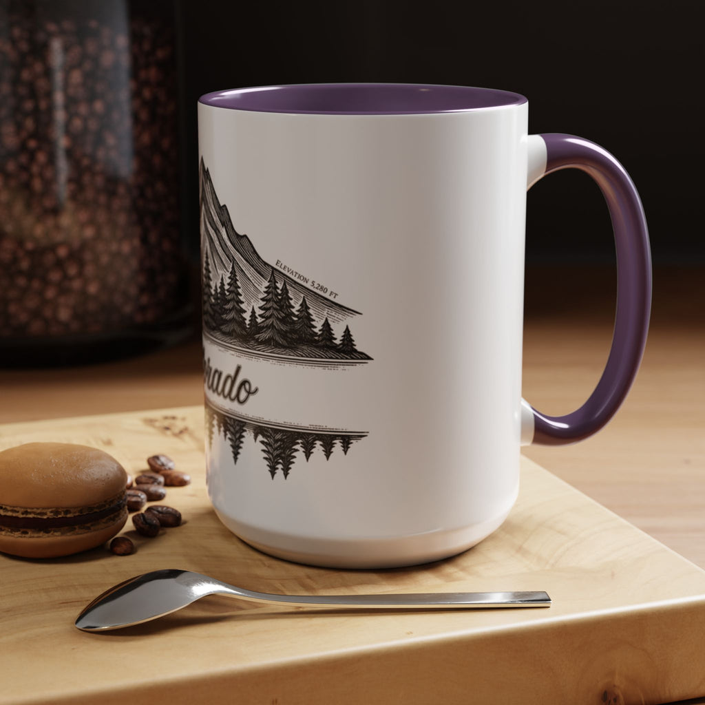 Colorado Mountain Coffee Mug — Scenic Woodland Travel Souvenir (11/15oz)