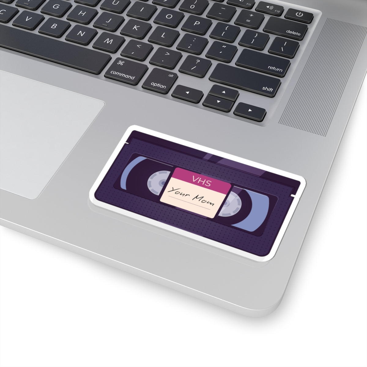 VHS 'Your Mom' Retro Tape Sticker — 80s Nostalgia Kiss-Cut Sticker