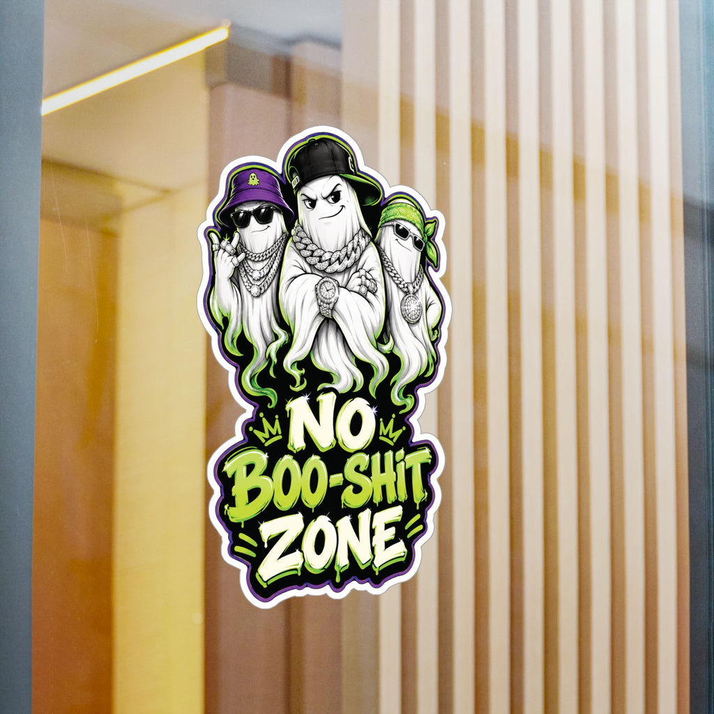 No Boo-Shit Zone Ghost Homiez Halloween Decal Sticker- Keep'n It Real