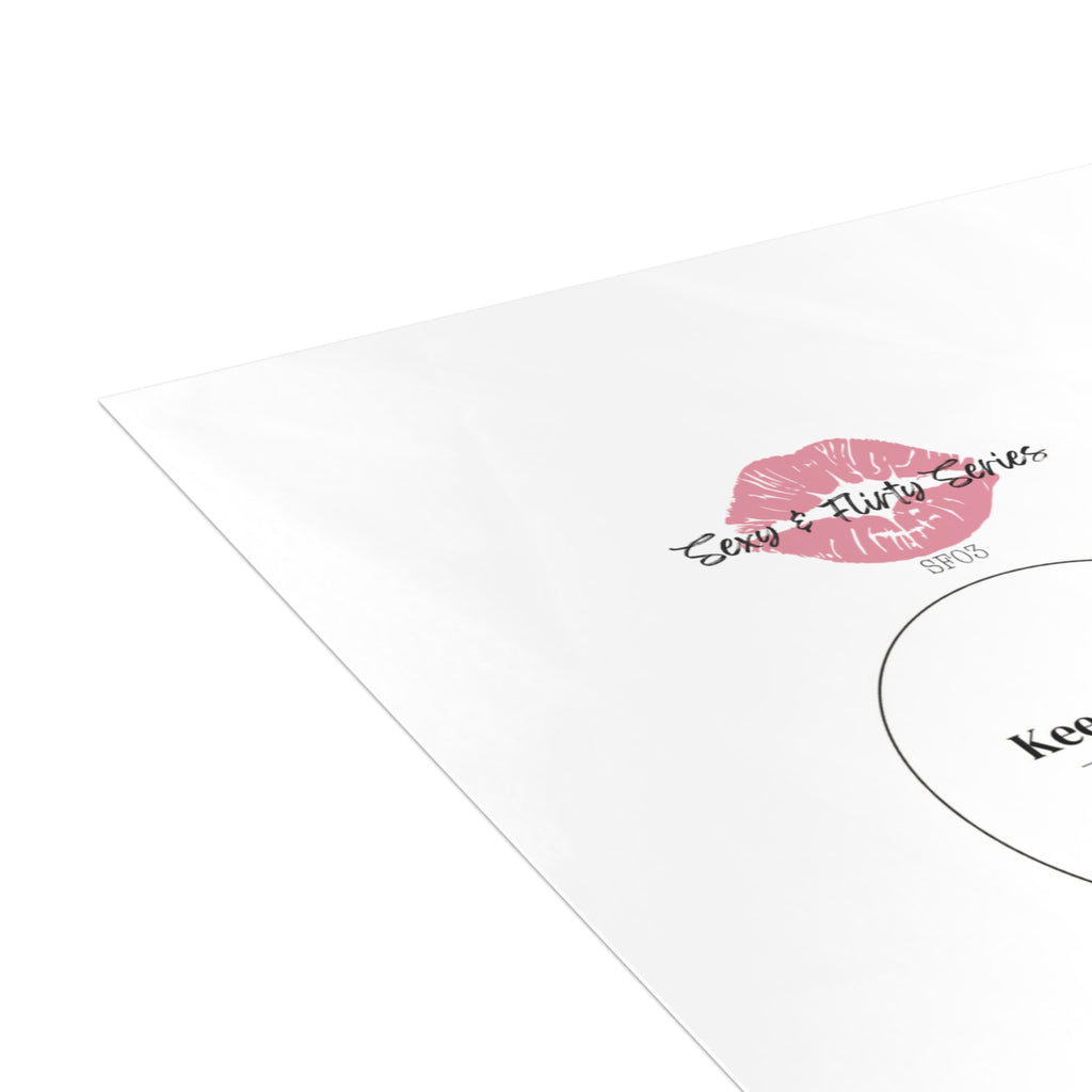 Birthday Greeting Card — “Happy Birthday Sexy Mofo” with Pink Lip Print
