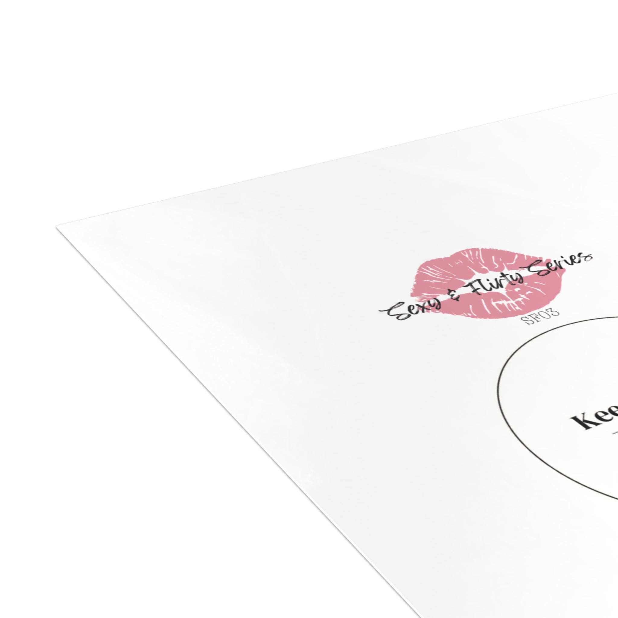 Birthday Greeting Card — “Happy Birthday Sexy Mofo” with Pink Lip Print